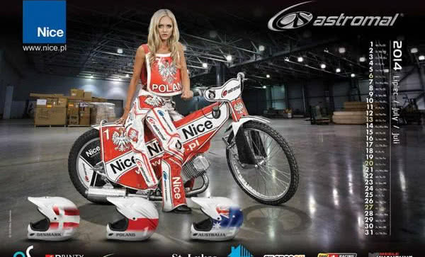 Kalendarz Miss Speedway 2014 z Nice